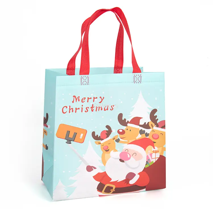 Merry Christmas Nonwoven Gift Bags